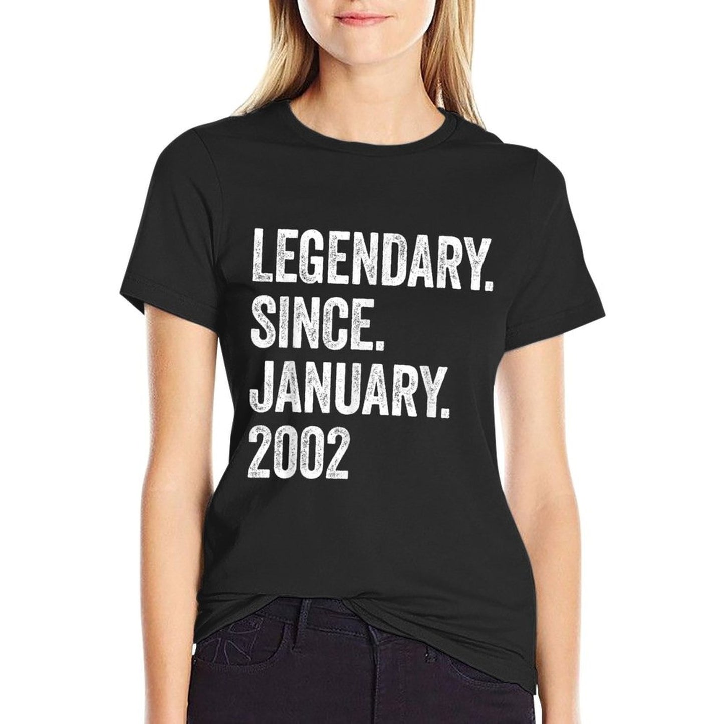 21 Years Old Legendary Since January 2002 21st Birthday Eco-friendly Material T-Shirt