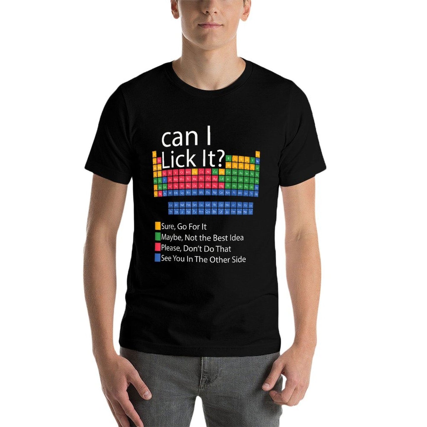 Can I Lick It Funny 100 Days of School Periodic Table Classic T-Shirt