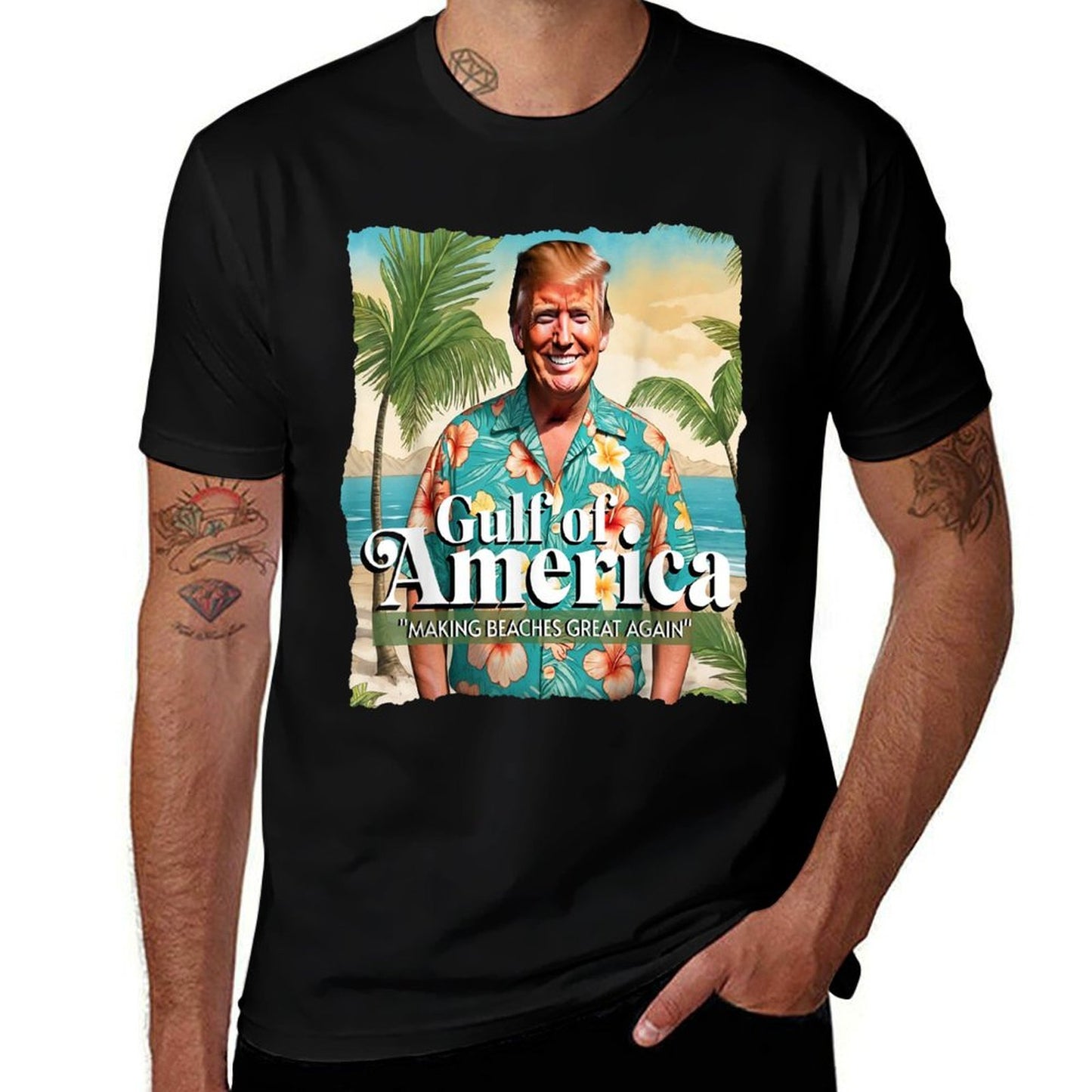 Funny Trump Gulf Of Us America 2025 Trump Merchandise Durable T-Shirt