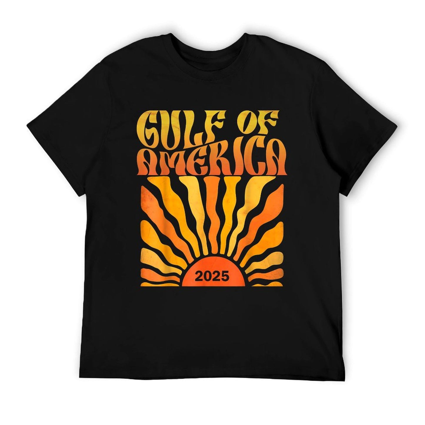 Gulf Of US America 2025 American Gifts Retro Vintage Summer-ready Fabric T-Shirt