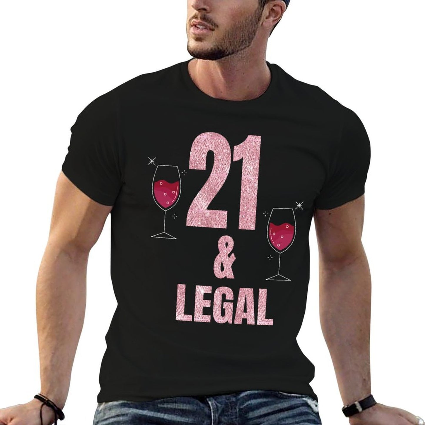 21st Birthday Gifts for Women Glam 21st Birthday T Stretchy T-Shirt