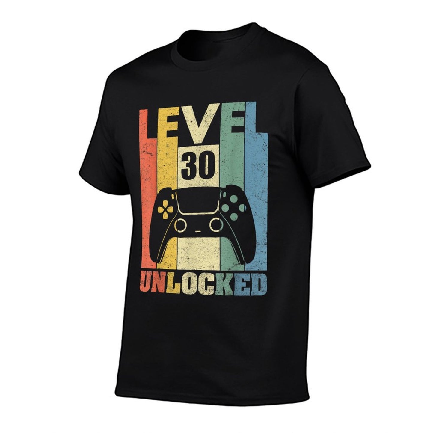 Level 30 Unlocked Funny Video Gamer 30th Birthday Gift Slim-fit Cut T-Shirt