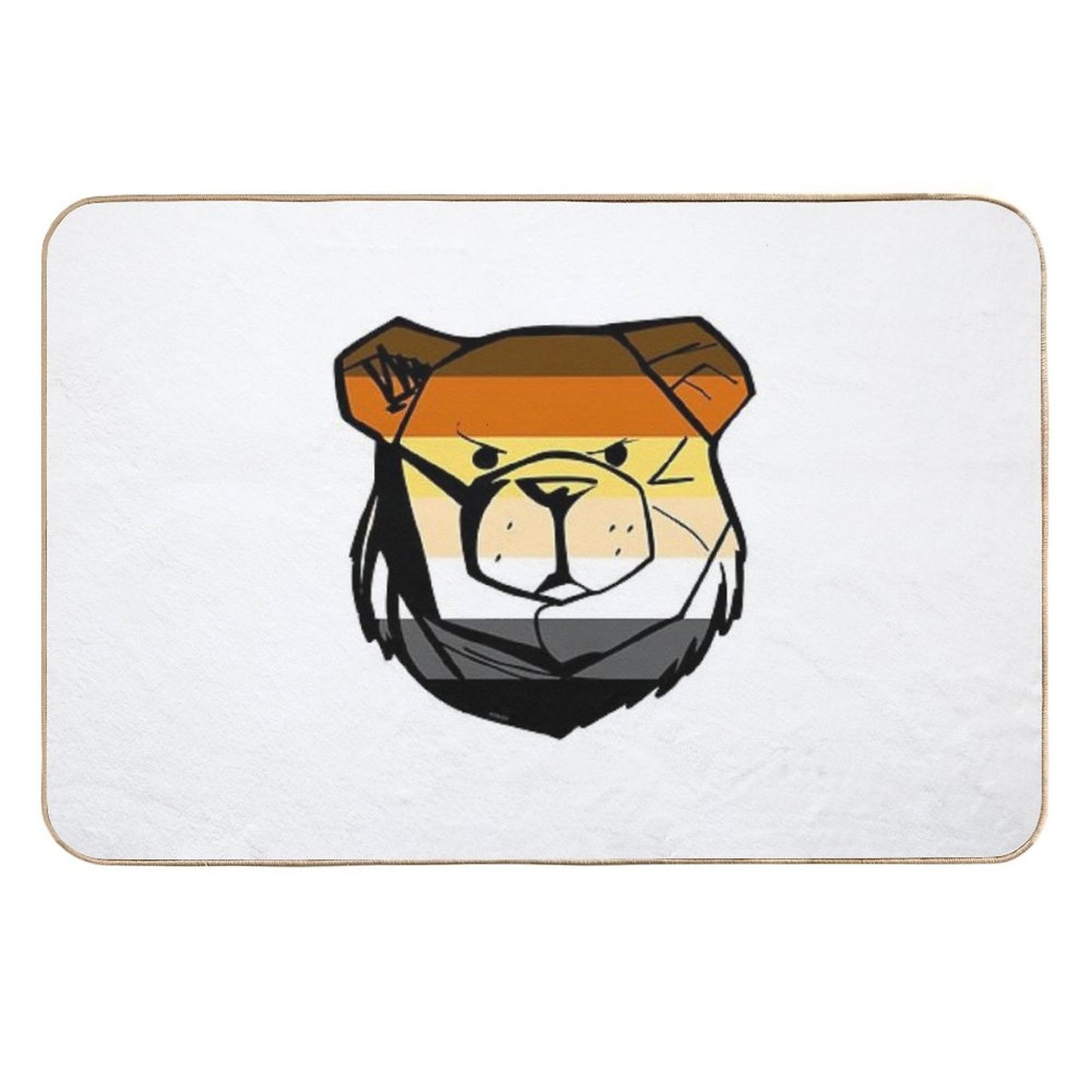 Robust Bear Flag Toxin-Free Bath Mat