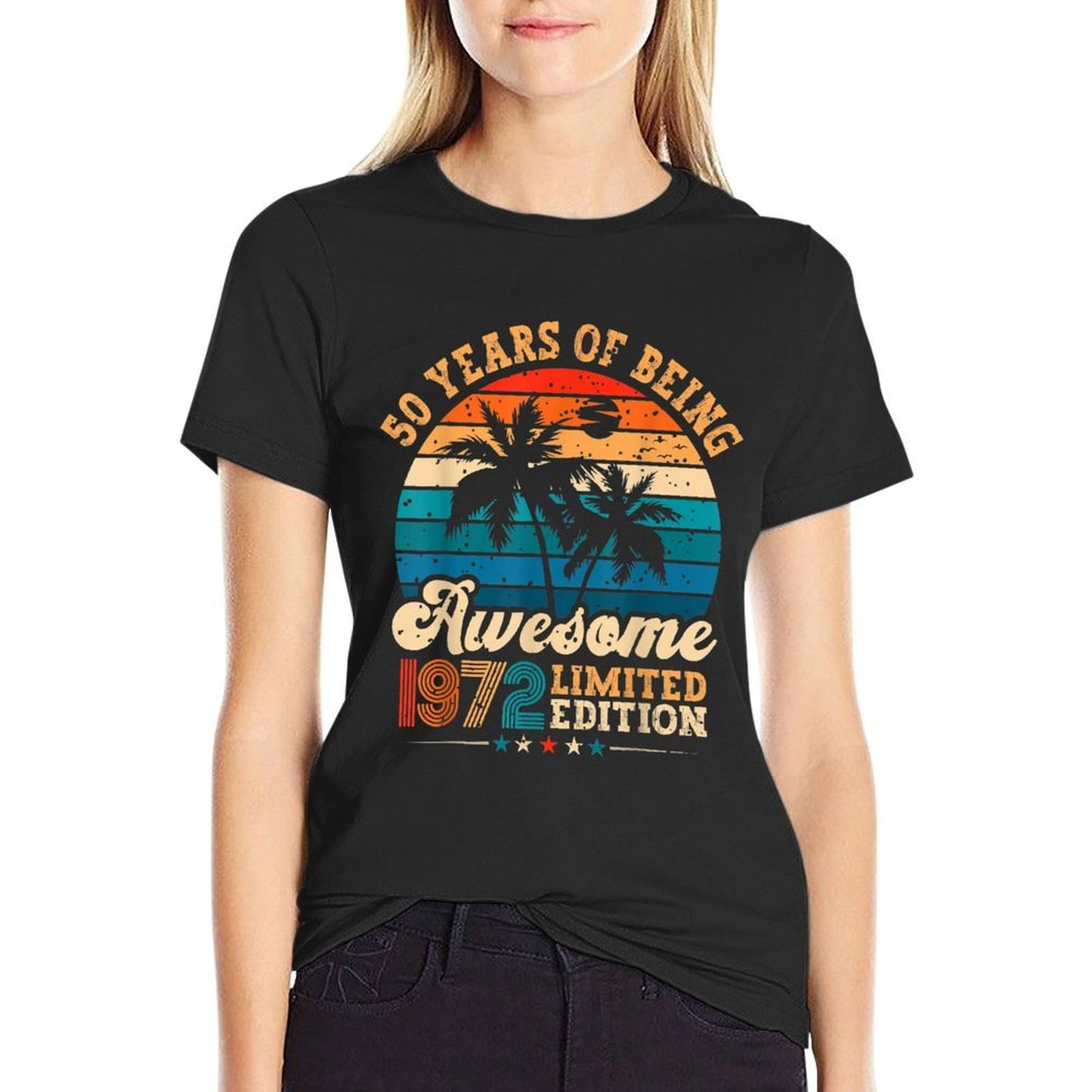 50 Year Old Gifts Awesome 1972 Limited Edition 50th Birthday Affordable Price T-Shirt