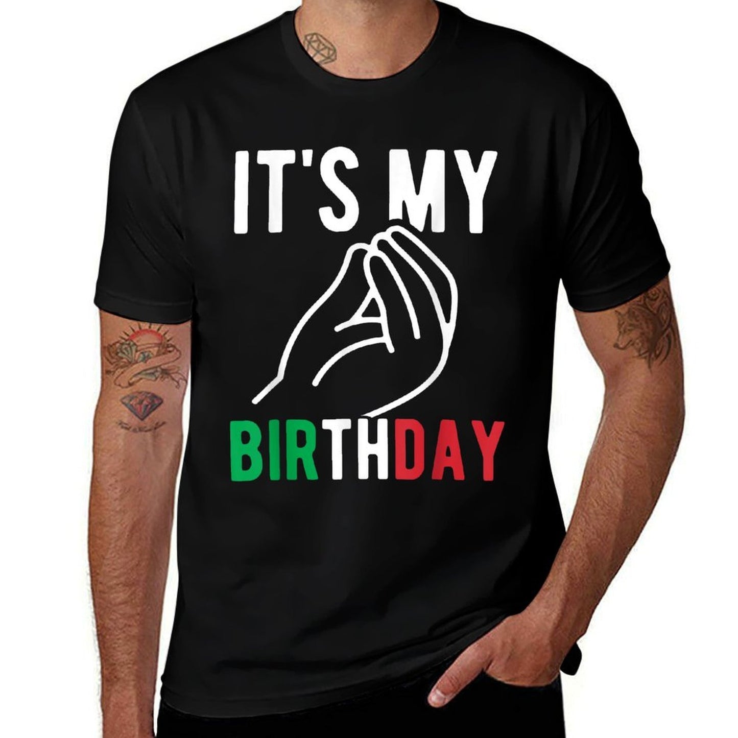 It's My Birthday Party Italia Italy Funny Italian Birthday Durable T-Shirt
