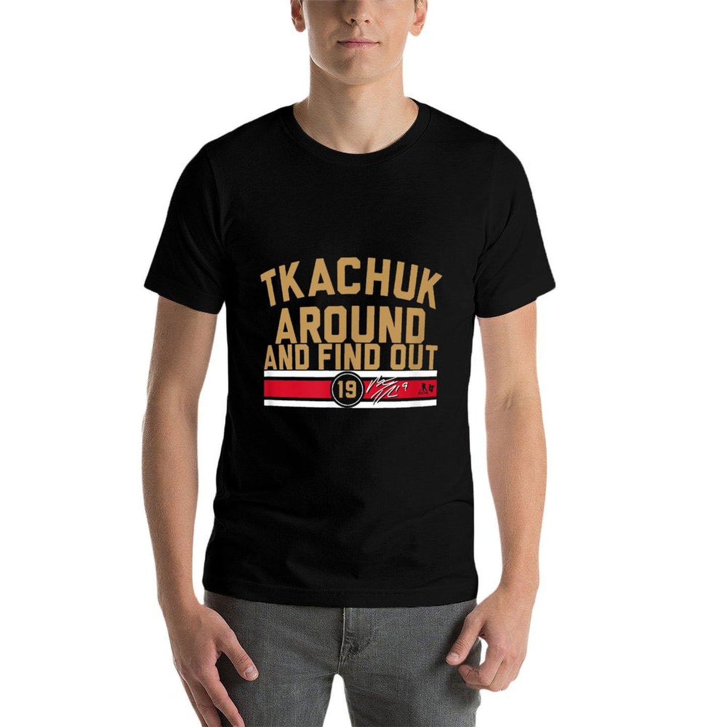Matthew Tkachuk Around And Find Out - Florida Hockey Graphic-printed T-Shirt
