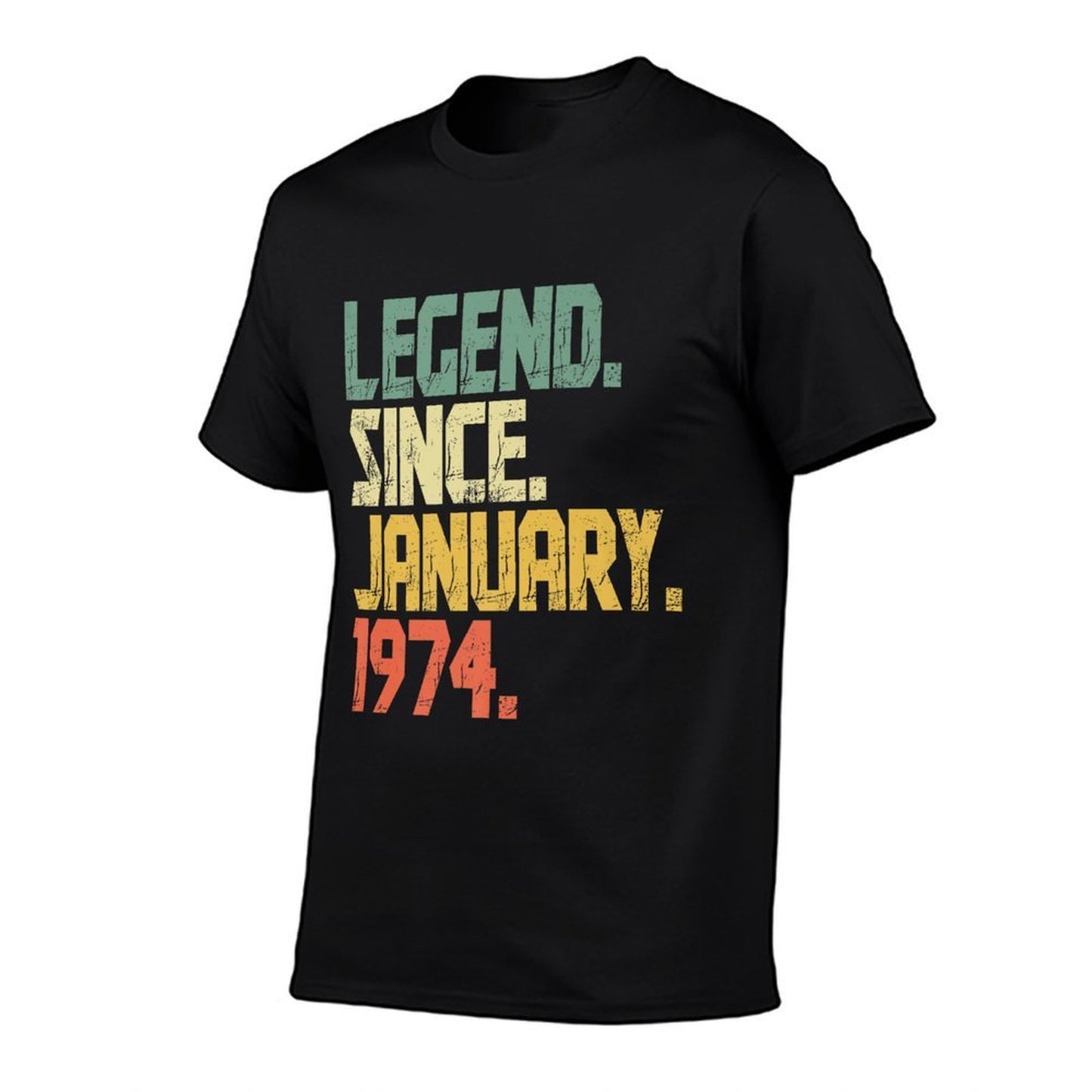 Funny 50 Years Old Vintage January 1974 Retro 50th Birthday Premium Oversized Silhouette T-Shirt