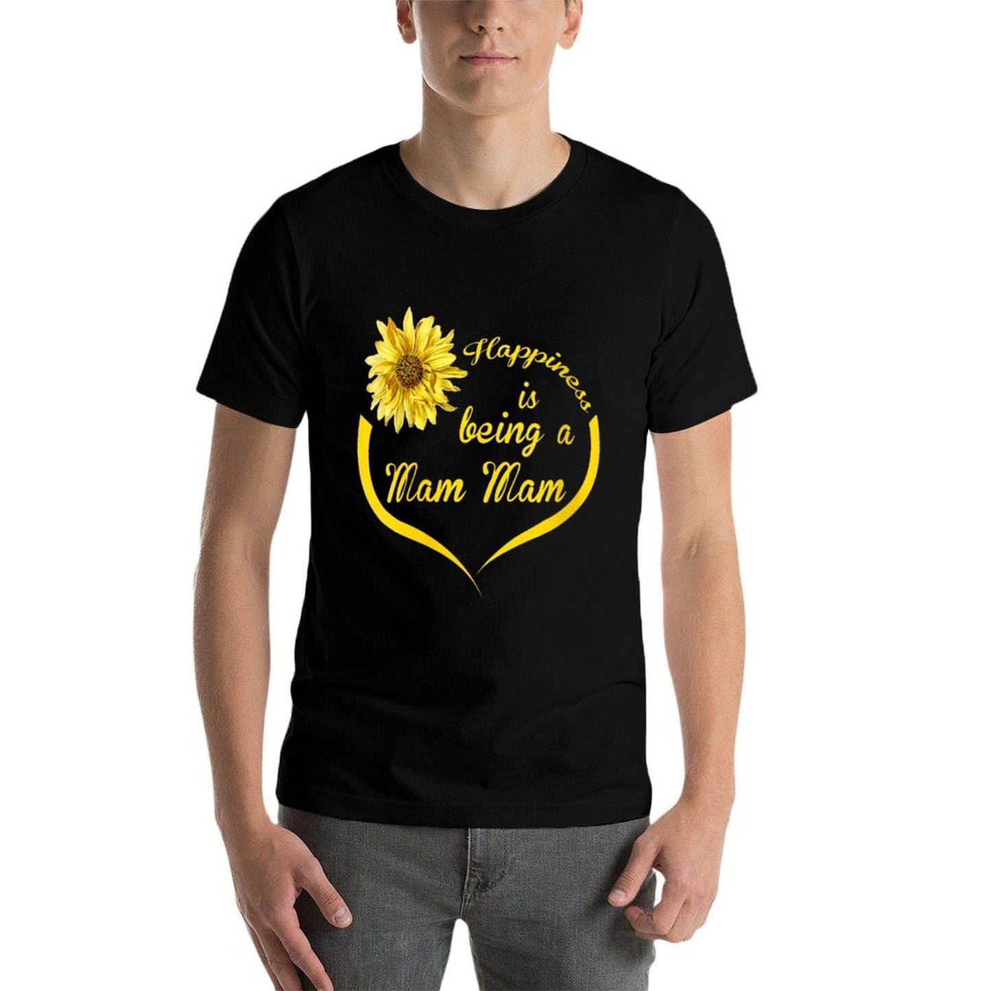 Womens Mam Gift Happiness Is Being A Mam High-quality Stitching T-Shirt