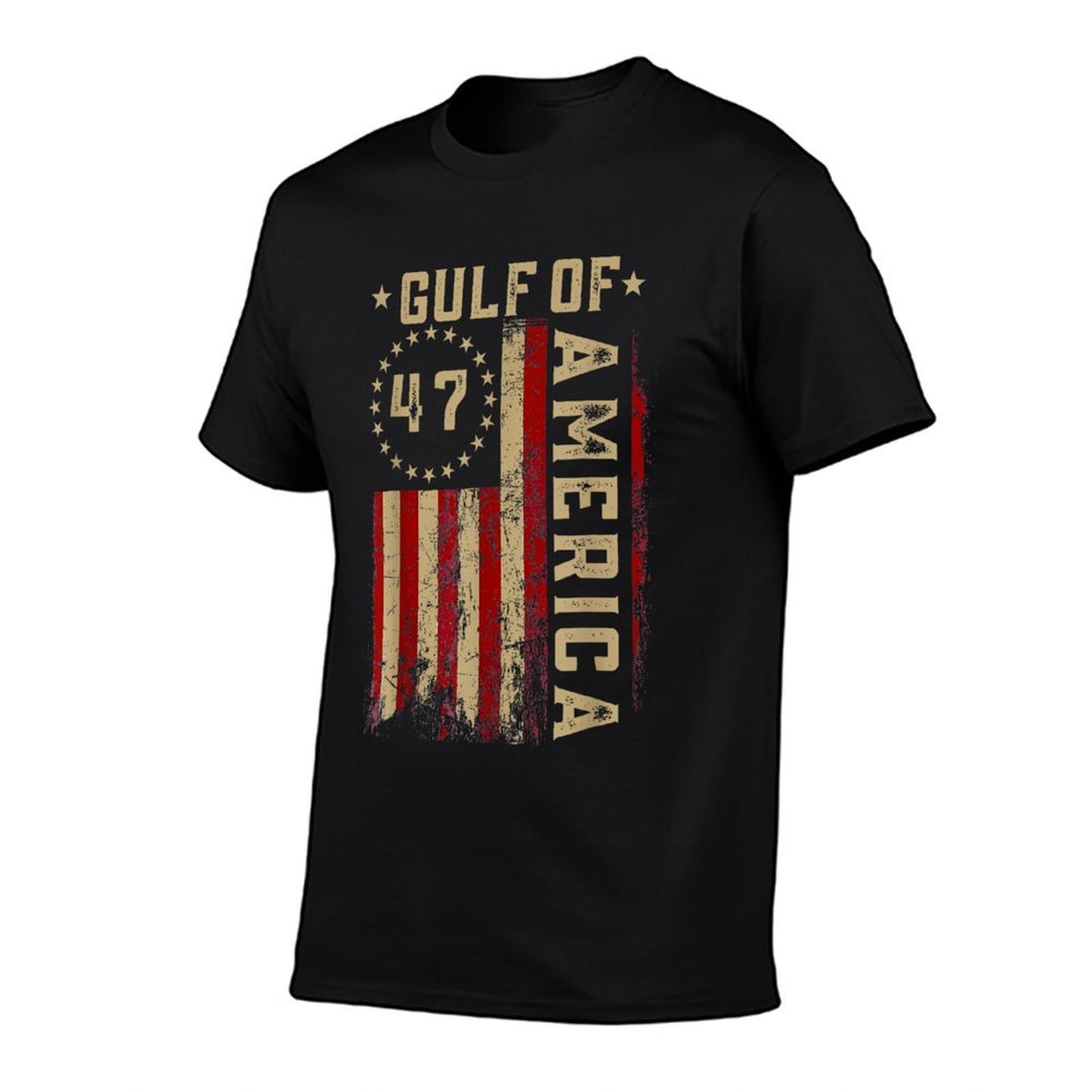 Gulf of USA America Funny USA Flag Graphic-printed T-Shirt