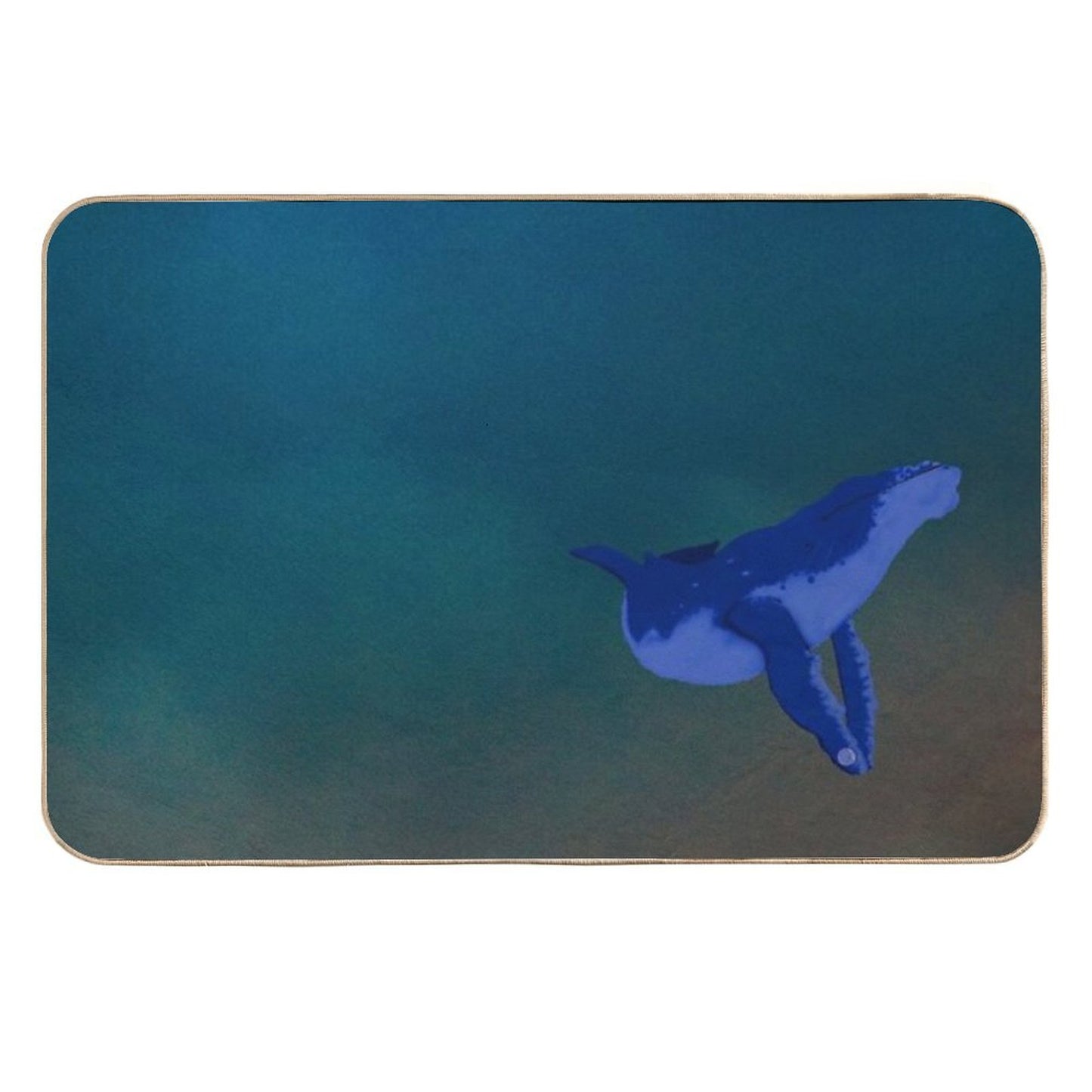 The Great Blue Whale Long-Lasting Bath Mat