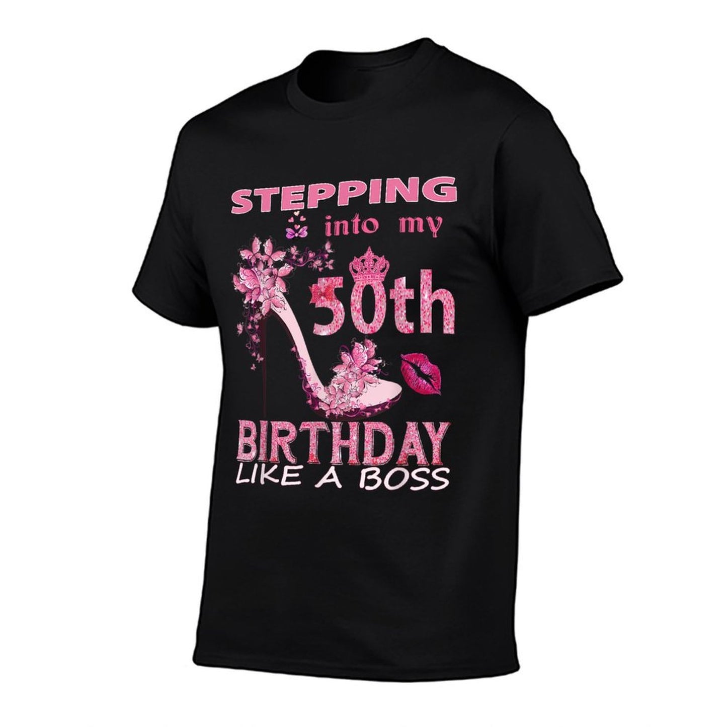 Stepping Into My 50th Birthday Graphic-printed T-Shirt