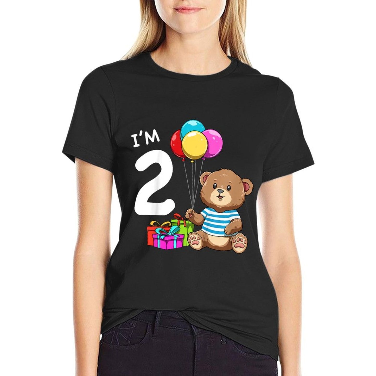 Kids Second Birthday Teddy Bear - 2 Year Old Boy Wrinkle-resistant T-Shirt