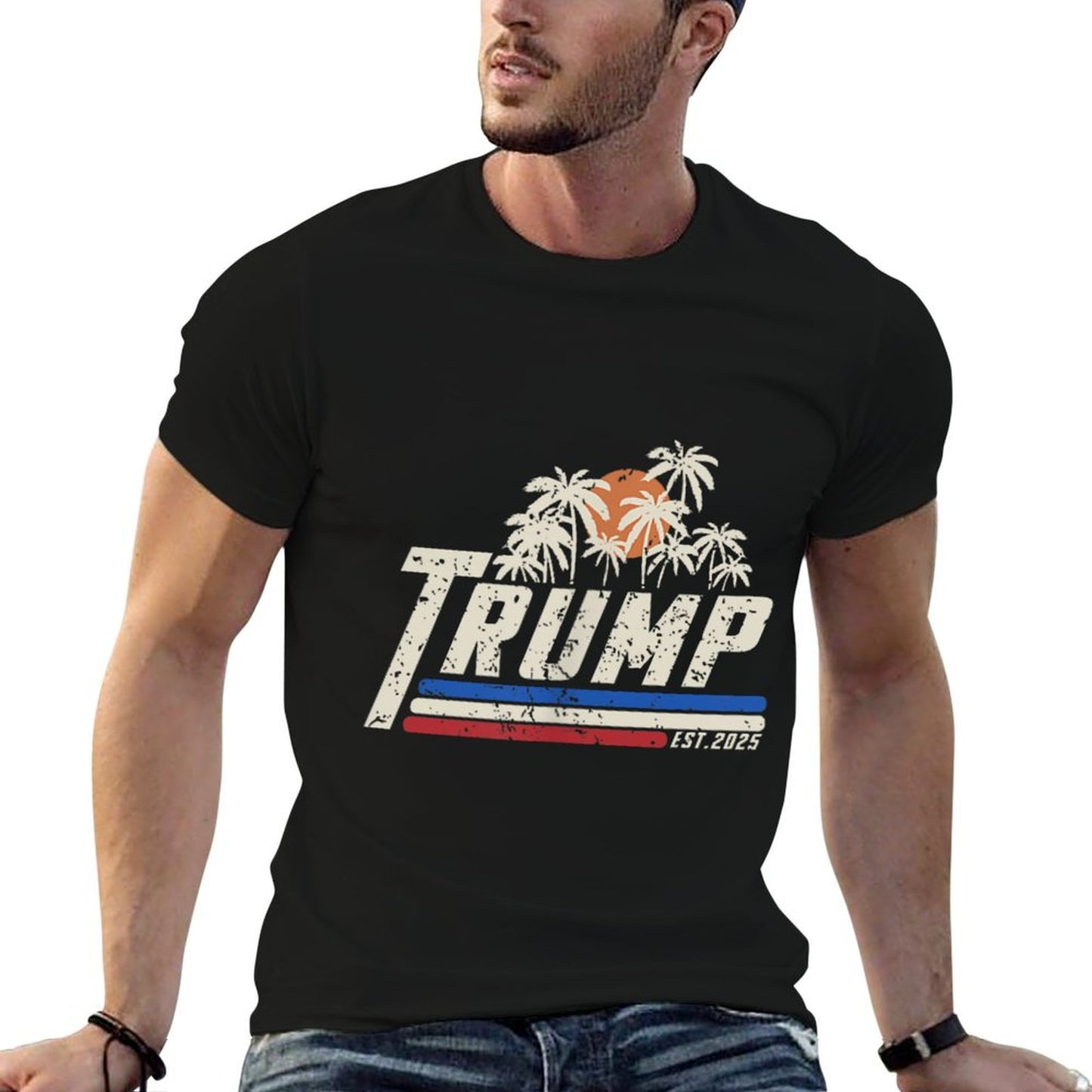 Funny Trump Gulf Of Us America Est 2025 ( 2 Side ) Versatile T-Shirt