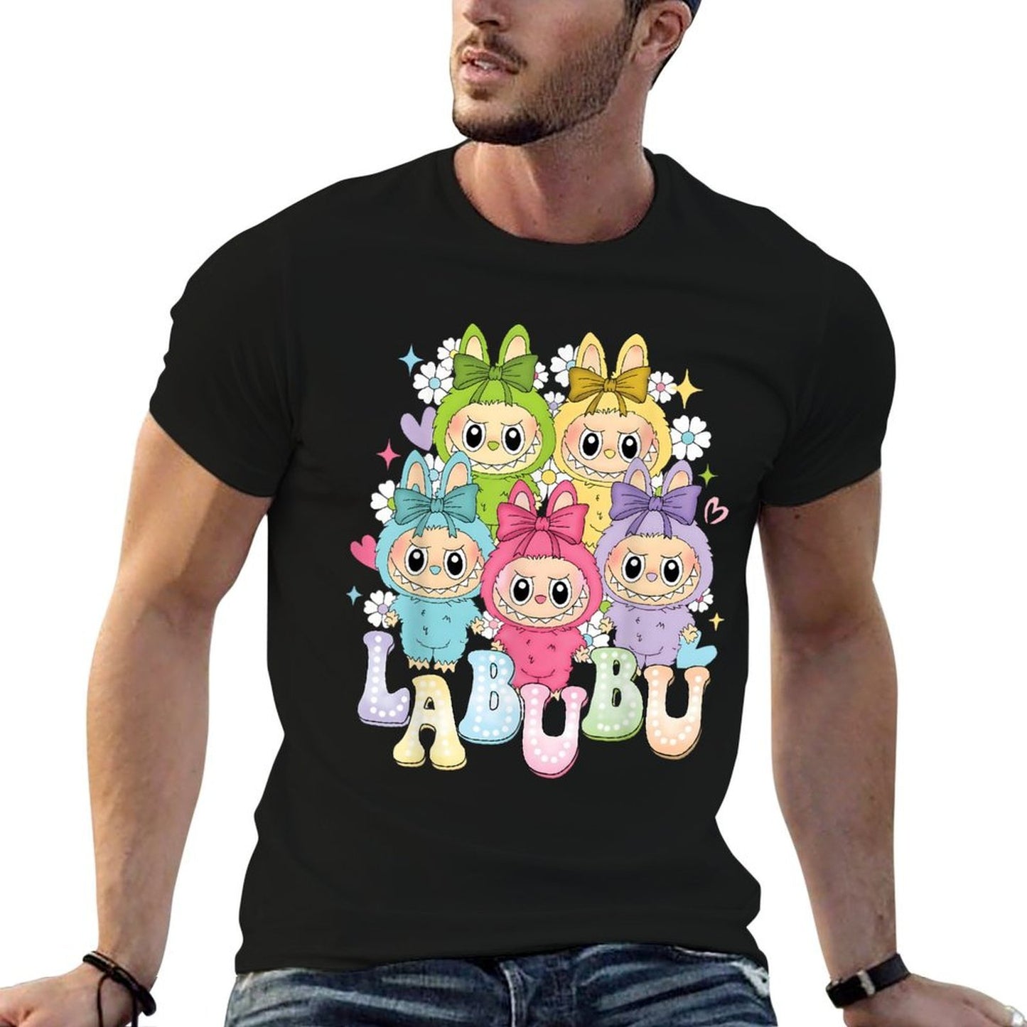 Cute Labubu The Monsters Funny Labubu Lover Men Women Kid Relaxed-fit T-Shirt