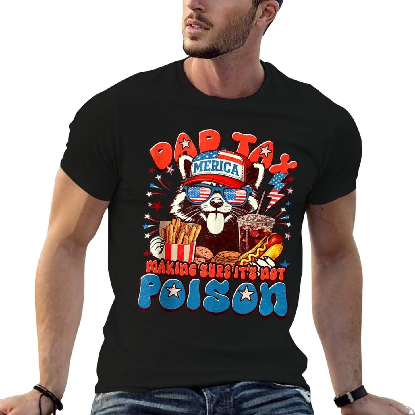 Funny Meme Dad Tax Making Sure It's Not Poison Fathers Day Moisture-wicking T-Shirt