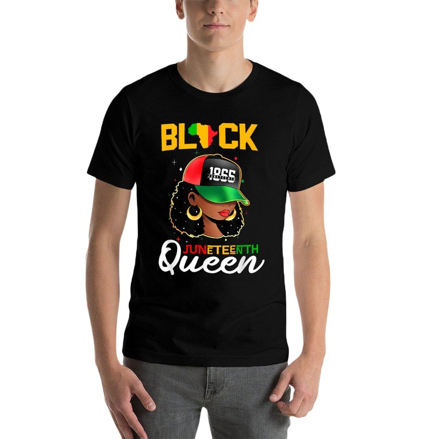 1865 Juneteenth Black Queen Graphic-printed T-Shirt