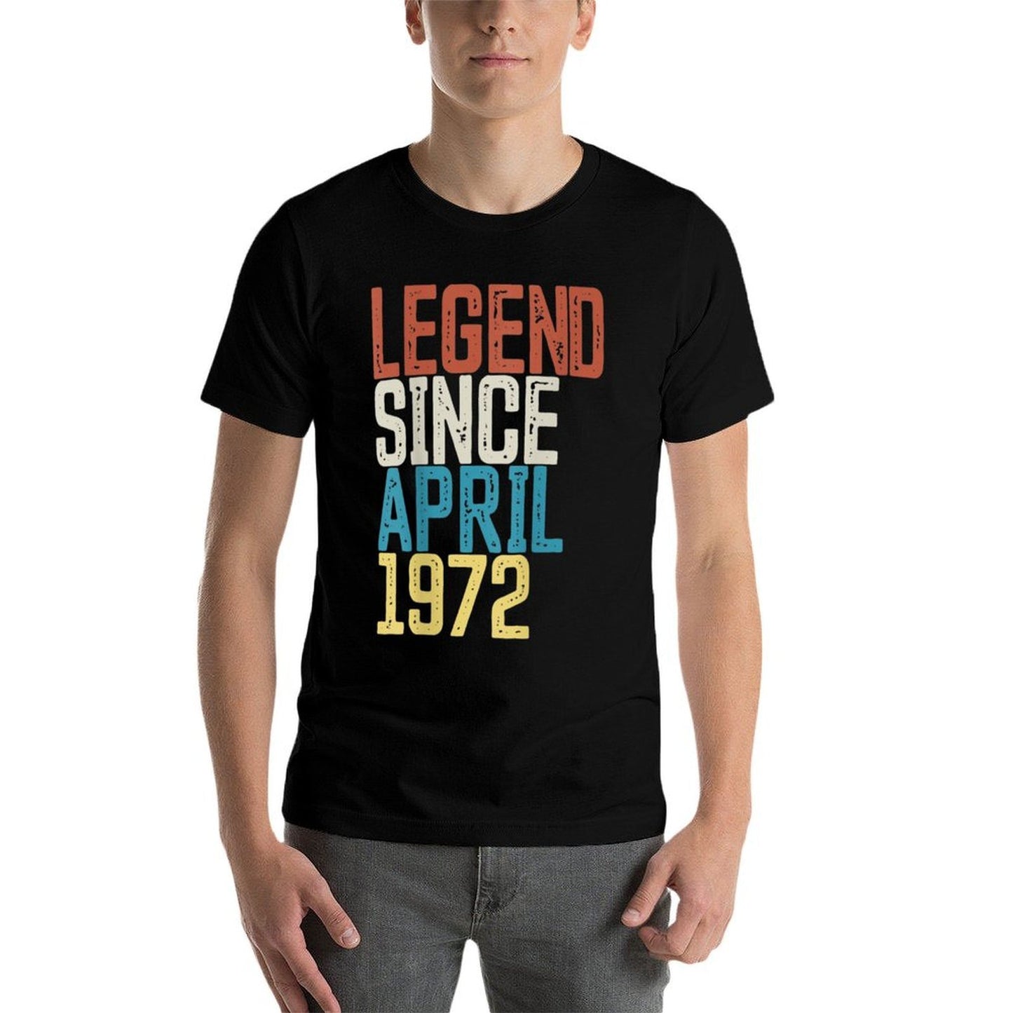 50th Birthday Vintage Born in April 1972 Birthday Classic T-Shirt