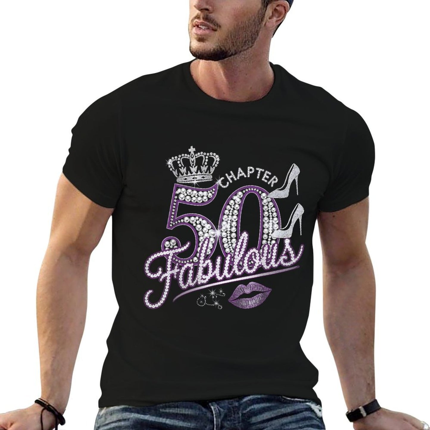 50th Birthday Decorations for Women Chapter 50 Fabulous Versatile T-Shirt