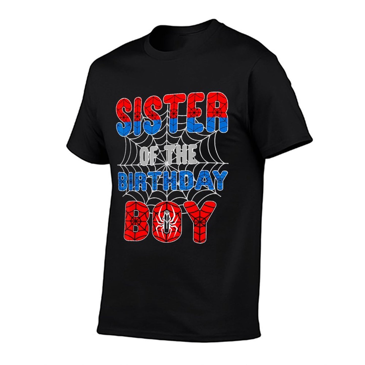Spider Web Birthday Party Sister of The Birthday Boy Odor-resistant T-Shirt