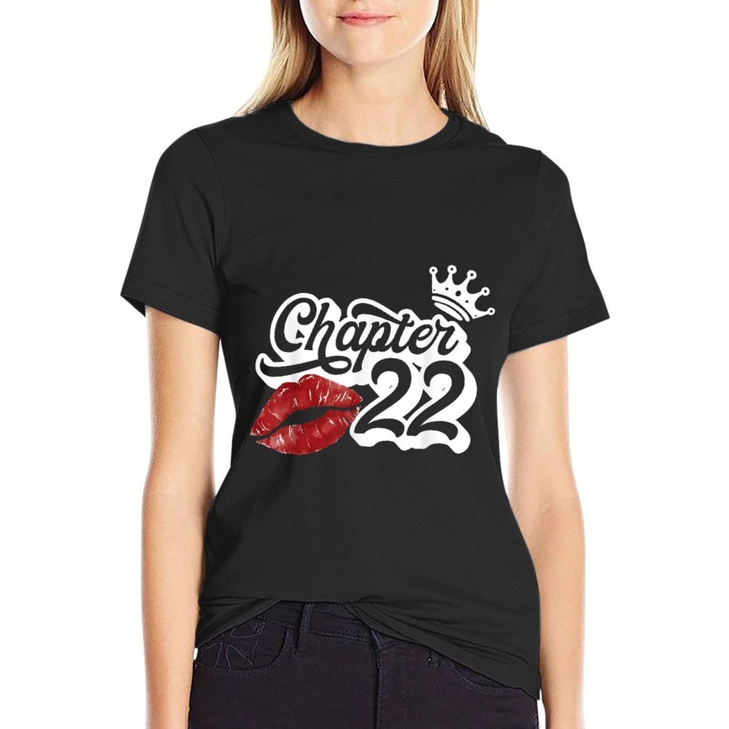 Vintage Chapter 22 Classy Lips Happy Birthday 22 Years Born Breathable T-Shirt