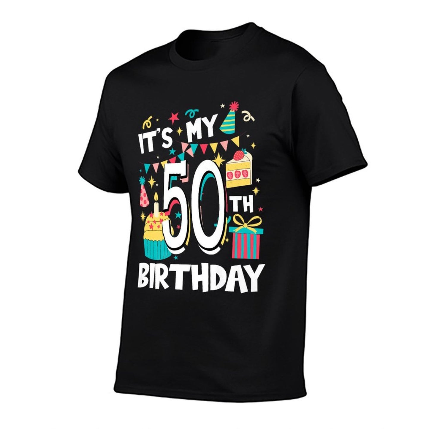It's My 50th Birthday Cute Sweets Cake Sweetmeat Matching Premium Easy-care T-Shirt