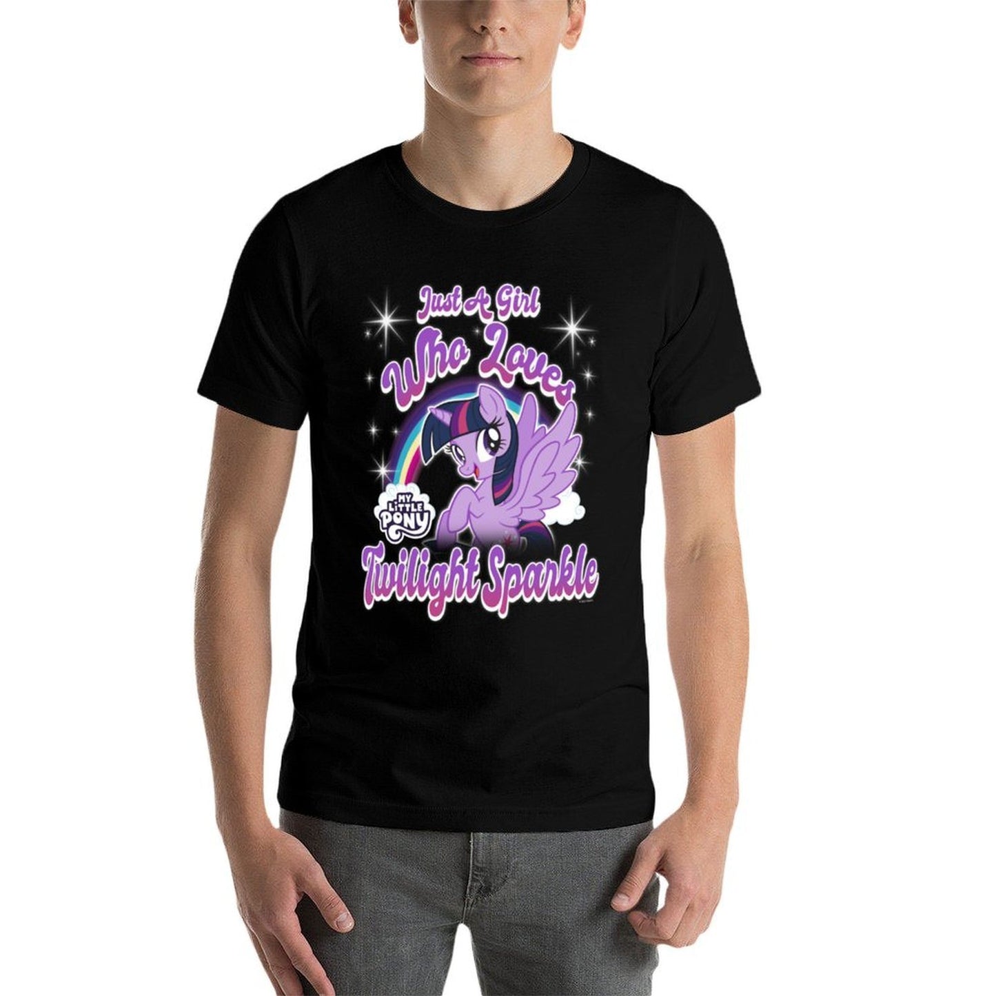 My Little Pony Friendship Is Magic Girl Twilight Sparkle Ribbed Collar T-Shirt