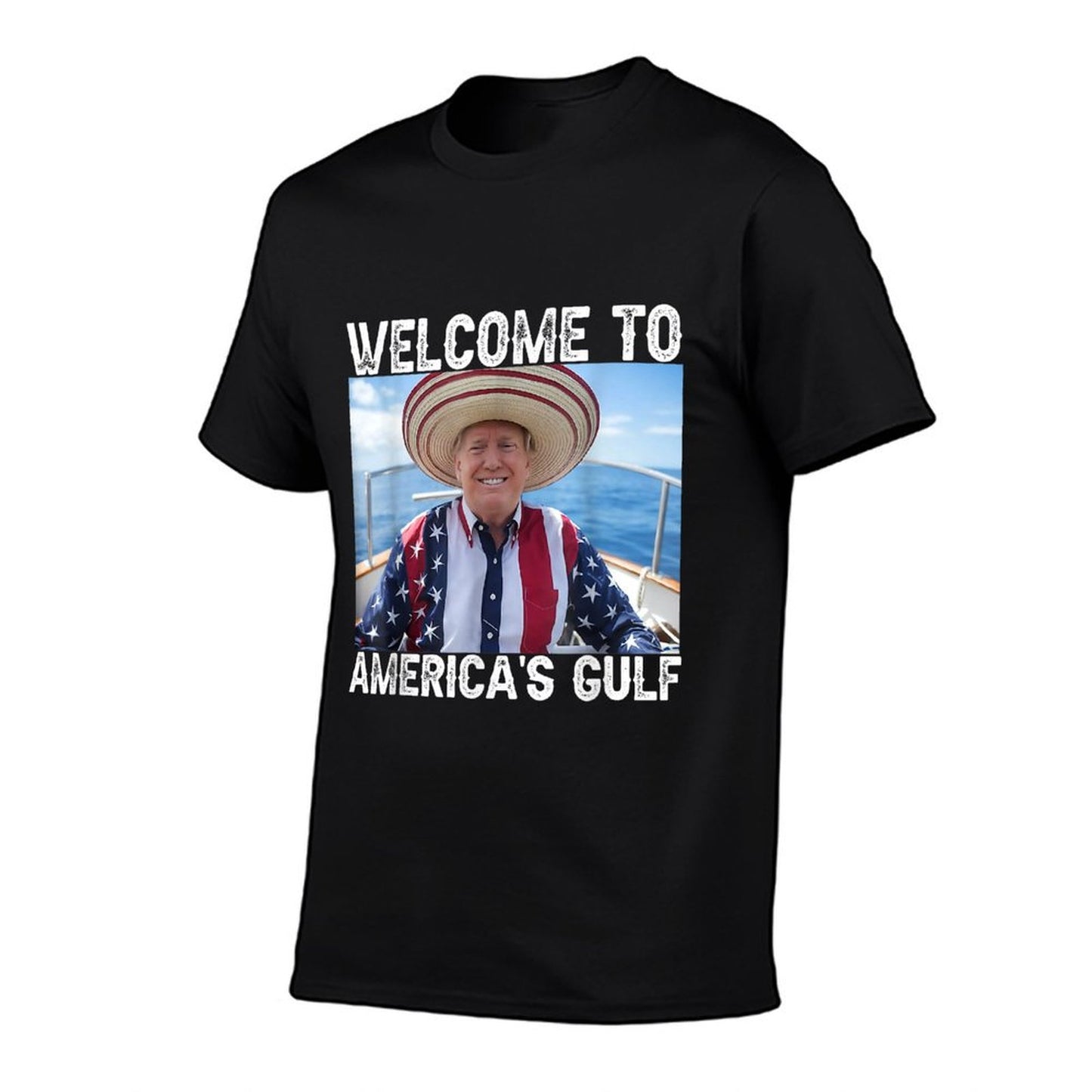 Gulf of USA America Funny USA Flag Breathable T-Shirt