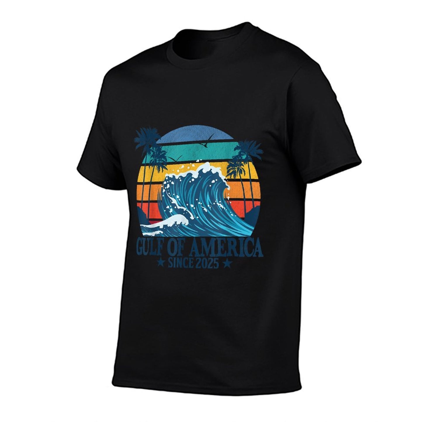 Gulf of US America Vintage Beach America's Gulf Slim-fit Cut T-Shirt