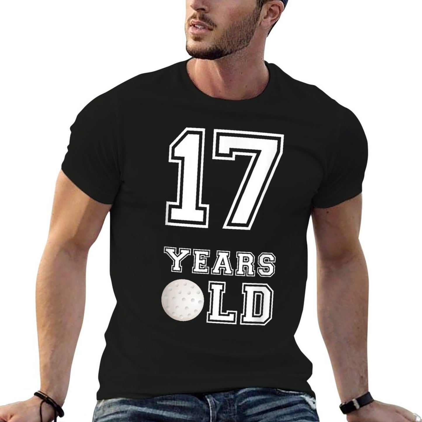 17 Years Old Golf Birthday Boy 17th Birthday Vintage-inspired T-Shirt