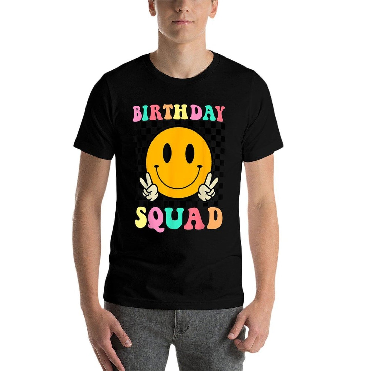 Birthday Squad For Men Women Kids Funny Birthday Matching Graphic-printed T-Shirt