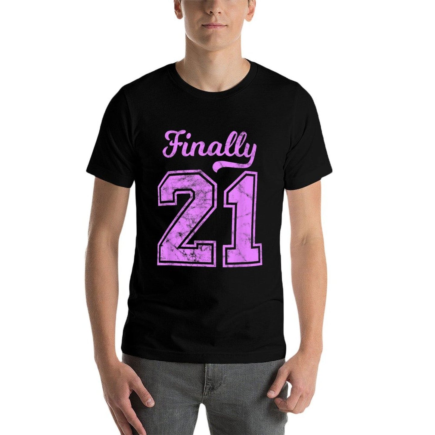 21st Birthday Boy Girl Born 2001 21st Birthday Easy-care T-Shirt