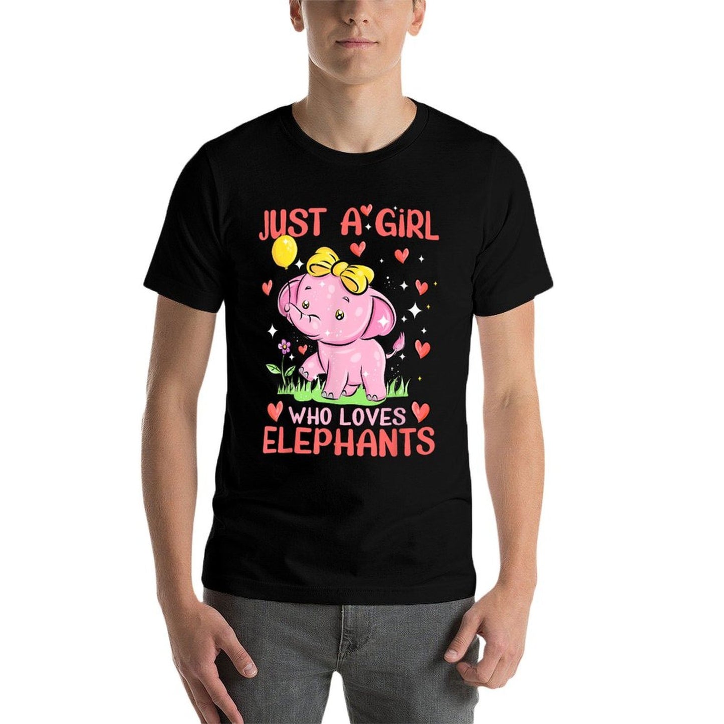 Just A Girl Who Loves Elephants Animal Elephant Classic T-Shirt