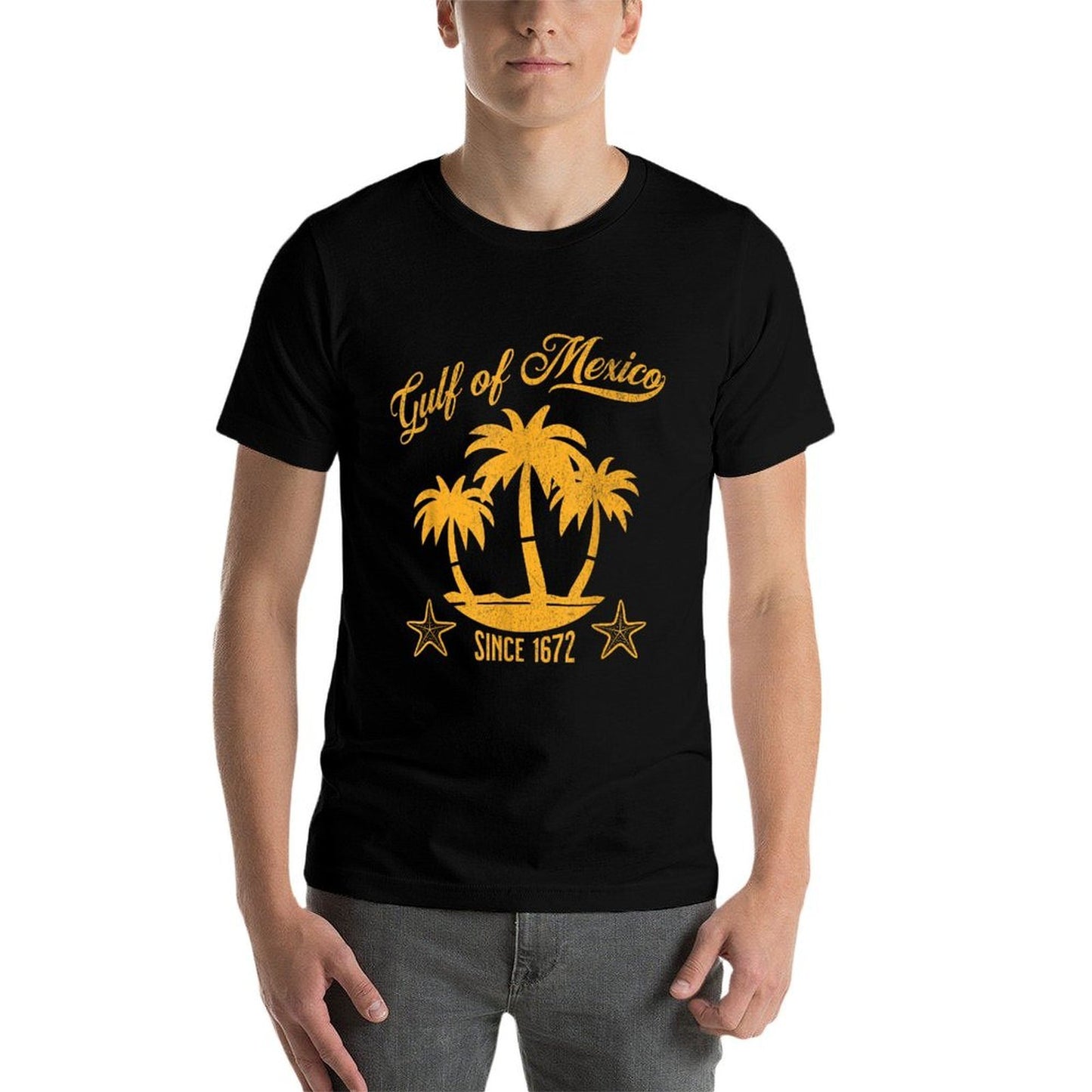 Gulf Of Mexico Name Change America Retro Vintage 1672-2025 High-quality Stitching T-Shirt