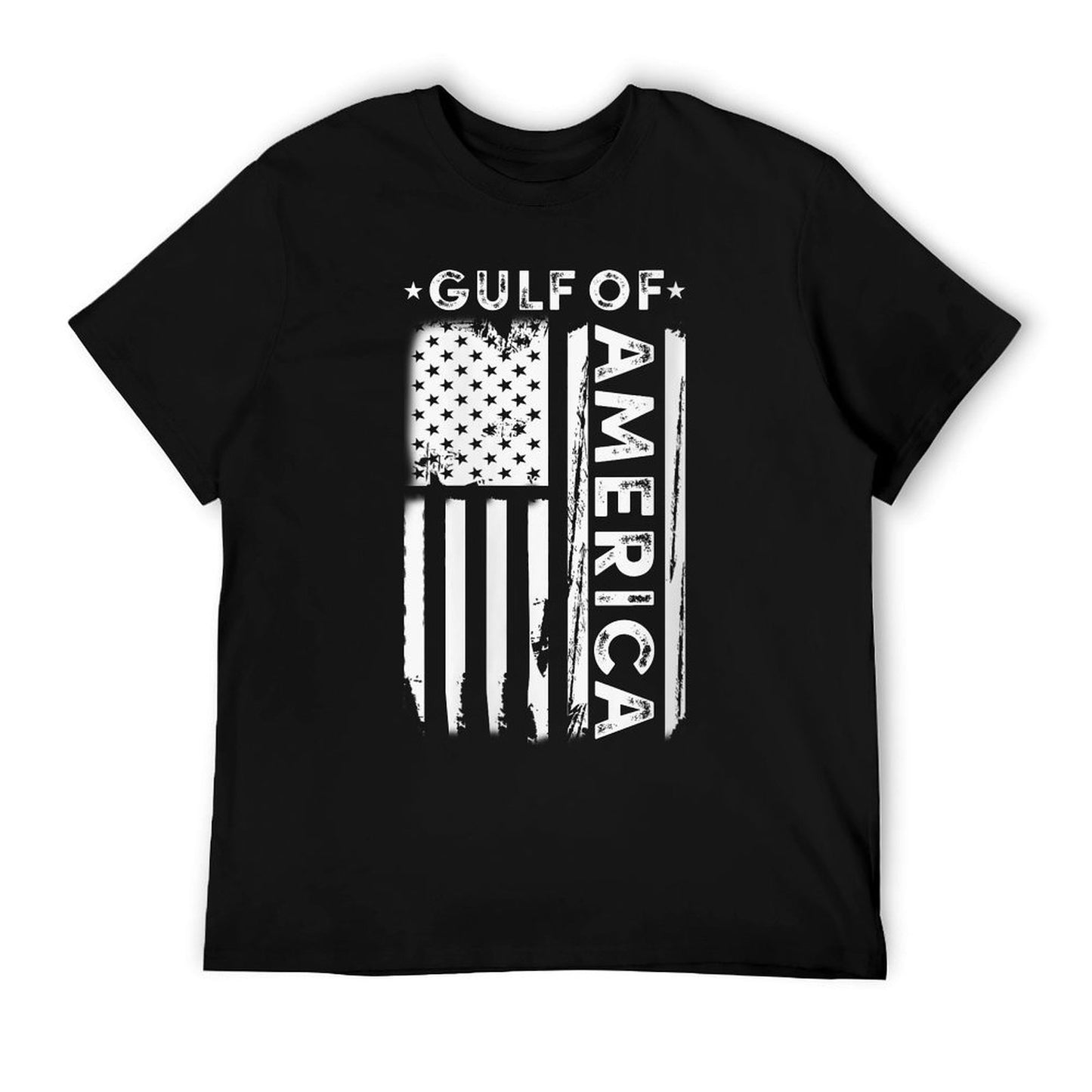 Womens America's Gulf - Gulf Of USA America Vintage American Flag V-Neck Graphic-printed T-Shirt