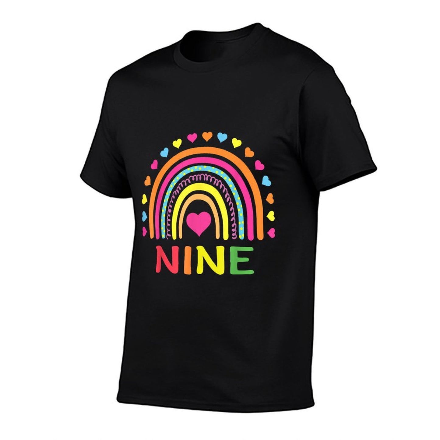 9 Years Old Rainbow 9th Birthday Gift For Girls Boys Kids Odor-resistant T-Shirt