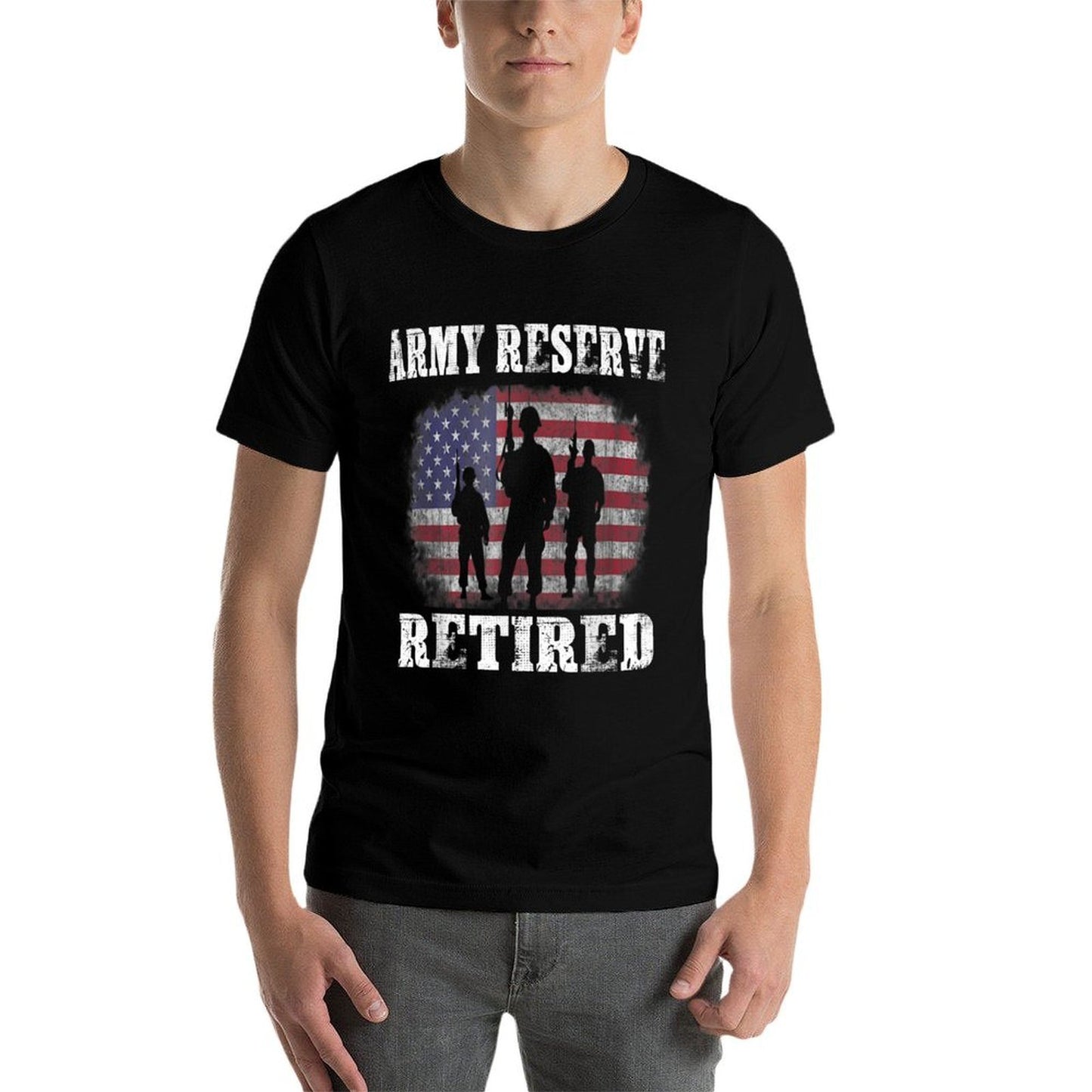 Mens Army Reserve Retired Vintage-inspired T-Shirt