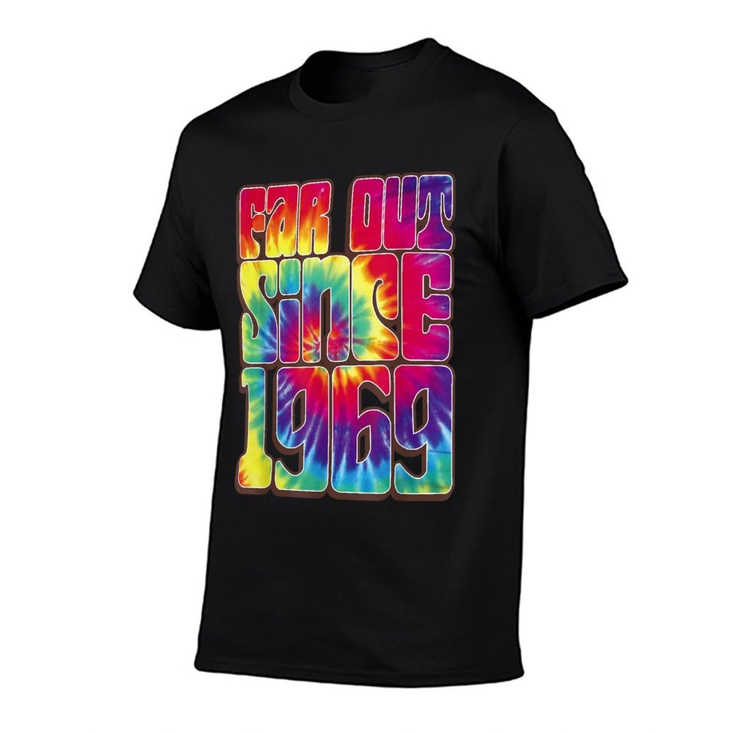 50th Birthday - Far Out Since 1969 Psychedelic Tie Dye Slim-fit Cut T-Shirt