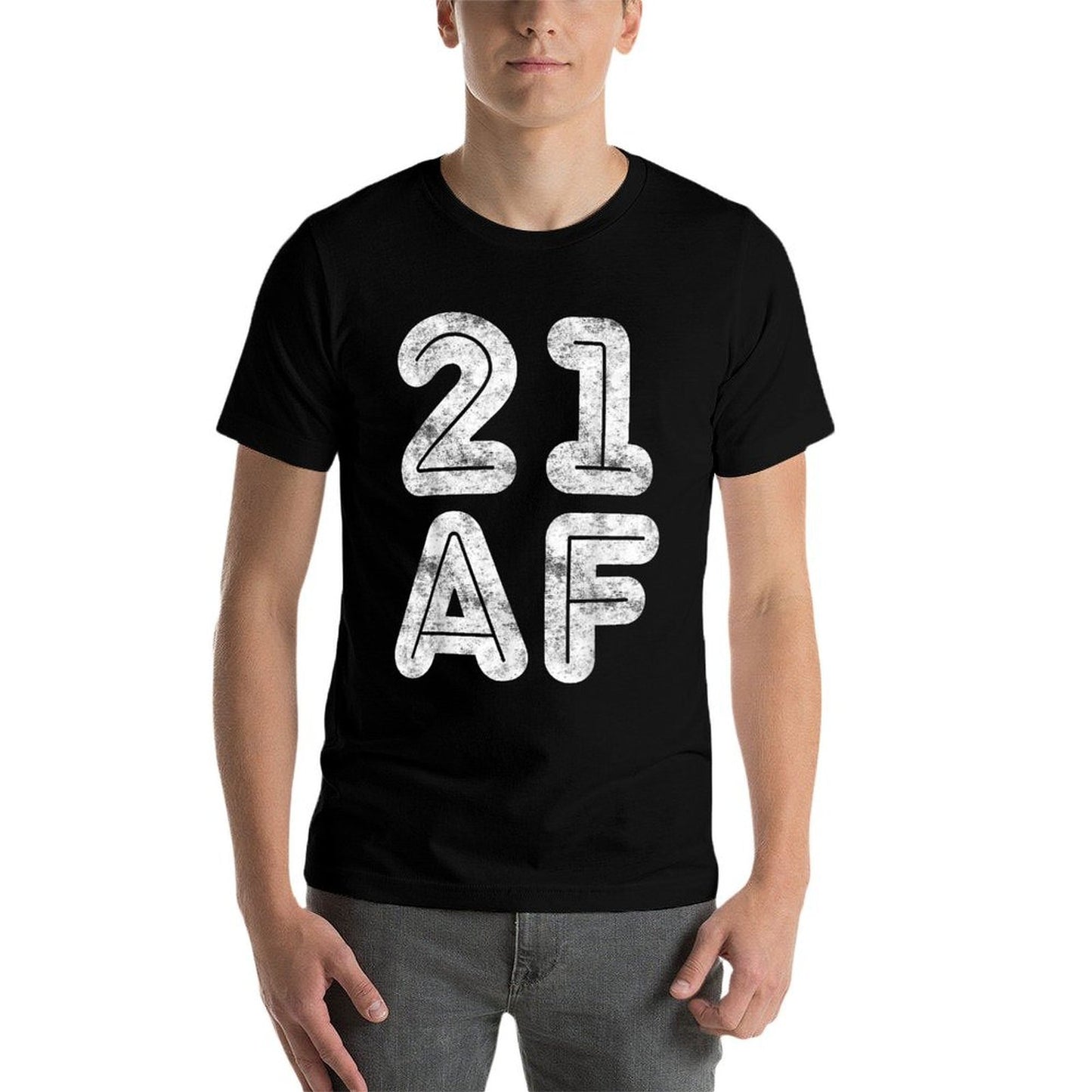21 AF 21st Birthday Fade-proof Color T-Shirt