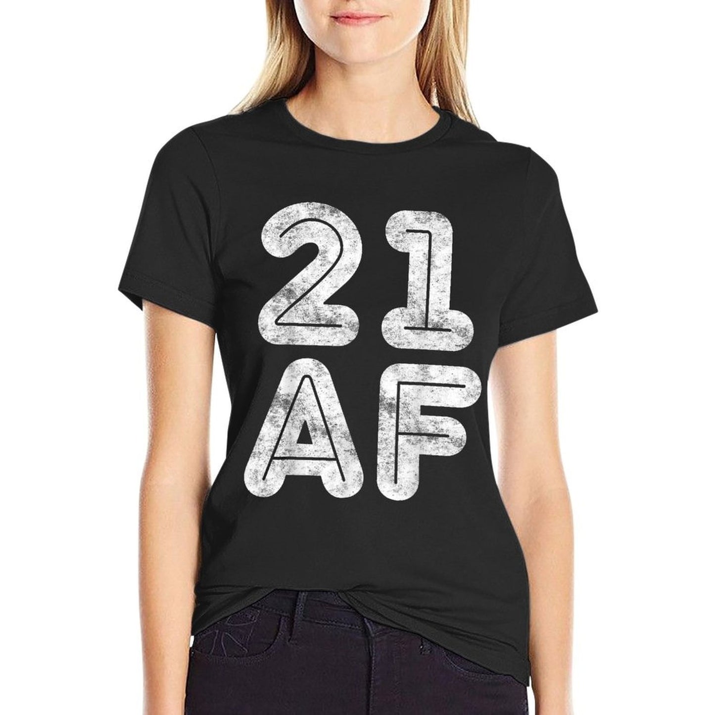 21 AF 21st Birthday Fade-proof Color T-Shirt