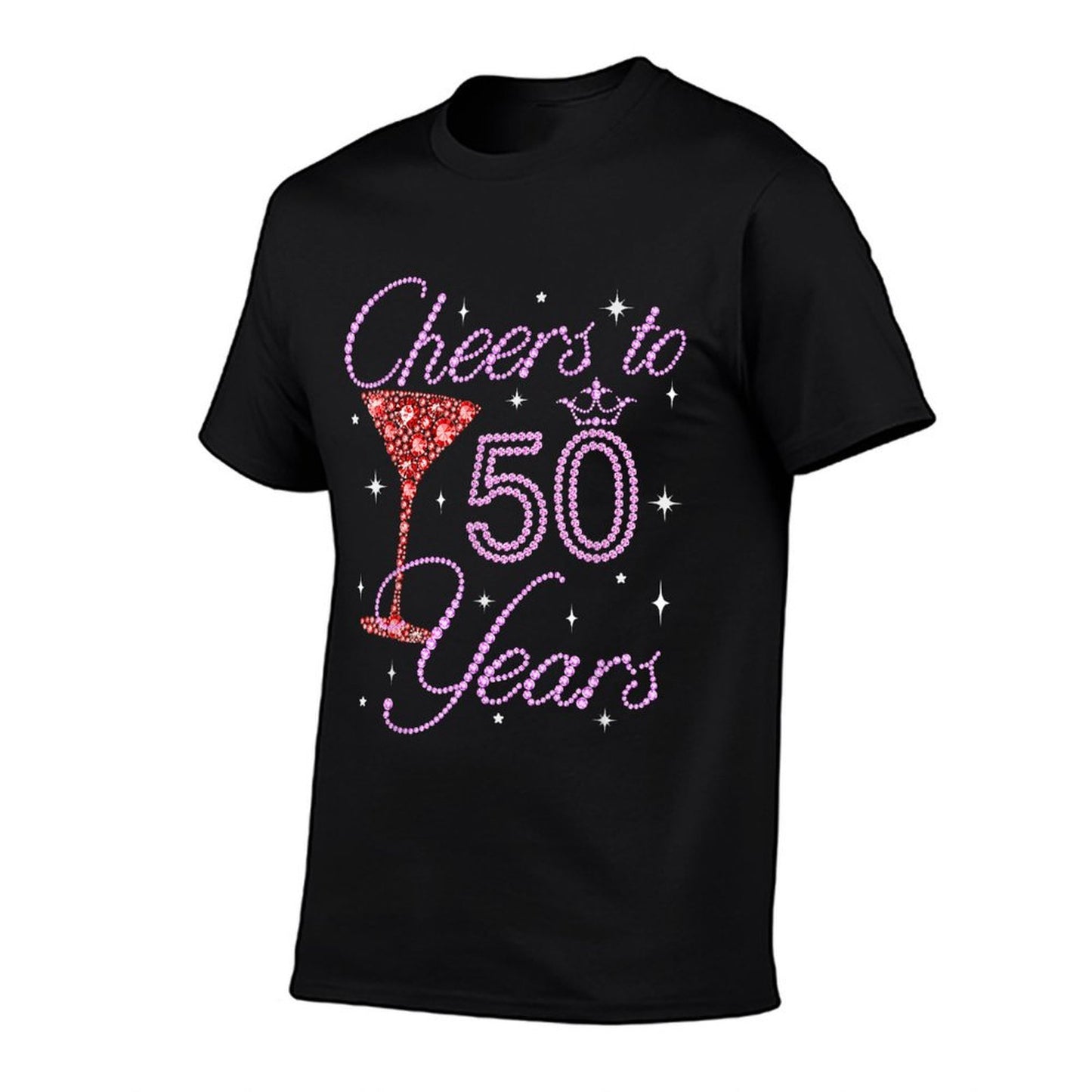Cheers To 50 Year Old Gifts 50th Birthday Queen Women Lightweight T-Shirt