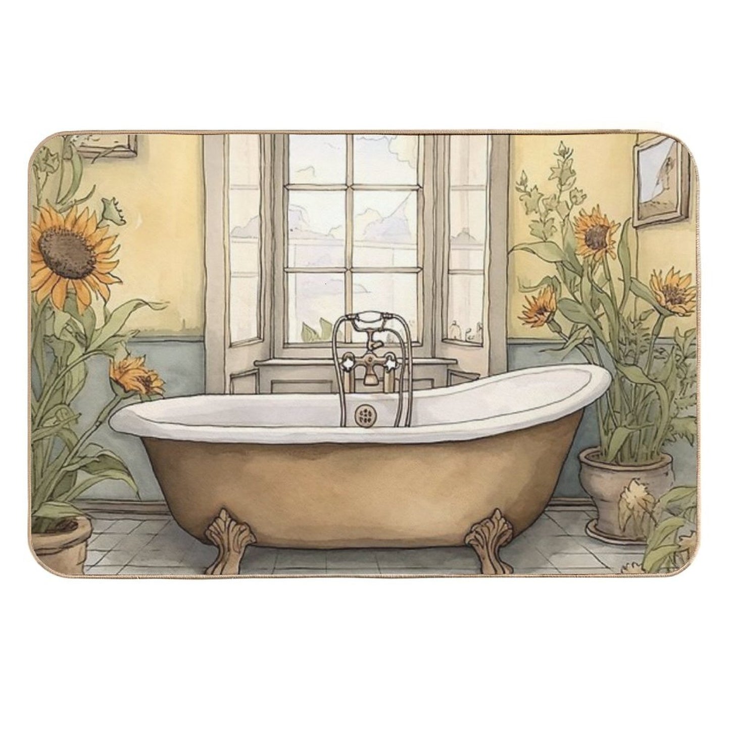 Beauty Bath II Stain-Proof Bath Mat