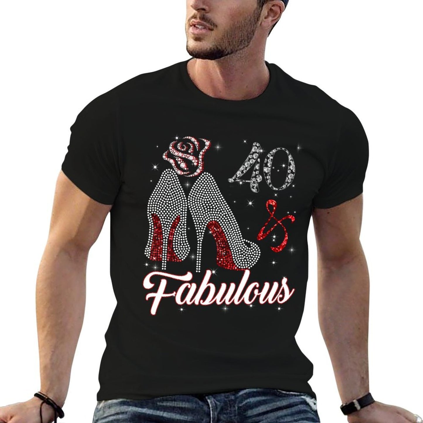 40 And & Fabulous 1981 40Th Birthday Gift For Womens Oversized Silhouette T-Shirt