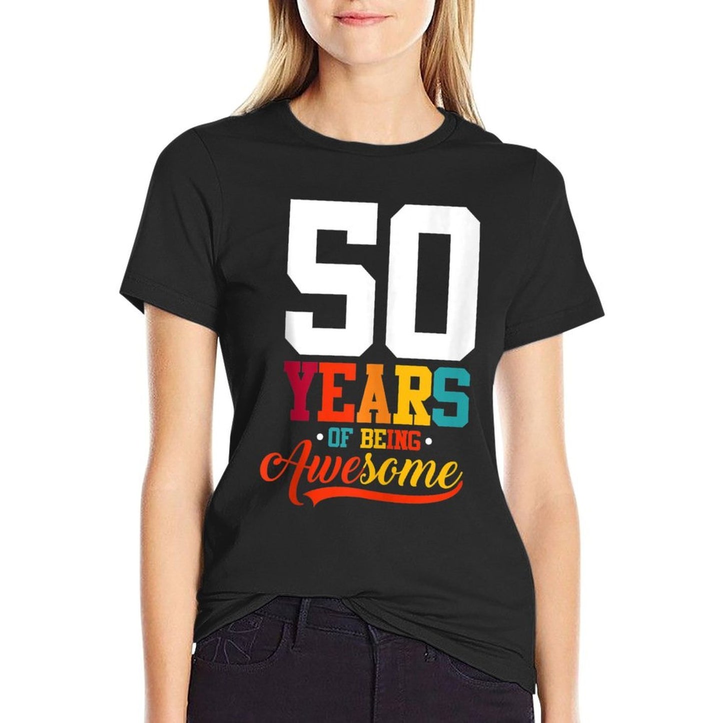 50 Years Of Being Awesome Gifts 50 Years Old 50th Birthday Eco-friendly Material T-Shirt