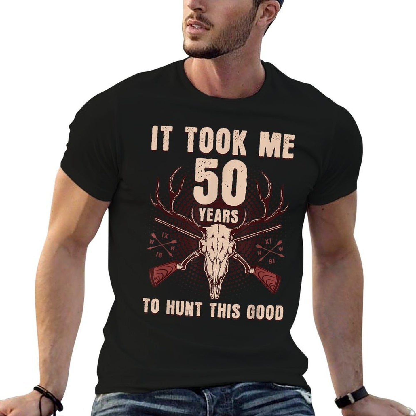 It Took Me 50 Years To Hunt This Good 50th Birthday Wrinkle-resistant T-Shirt