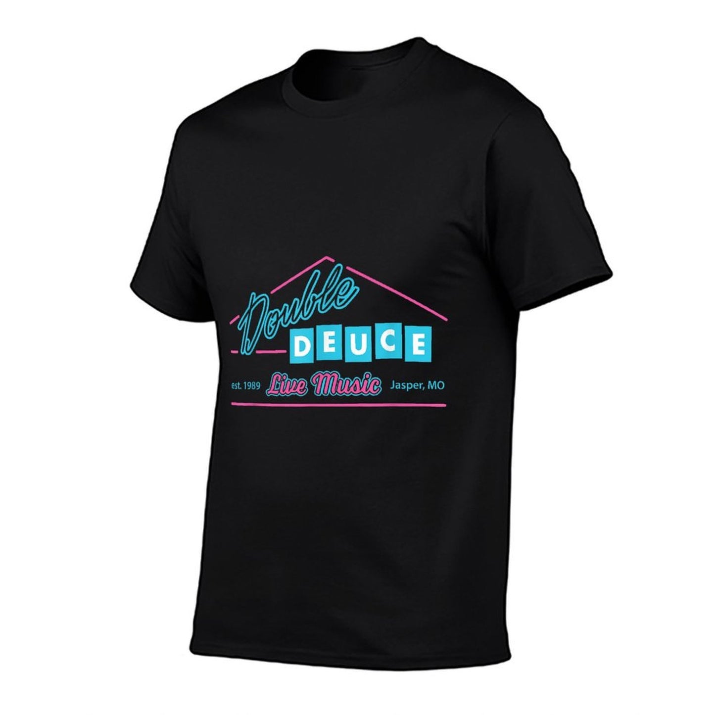 Double Funny Deuce Retro 80s Oversized Silhouette T-Shirt