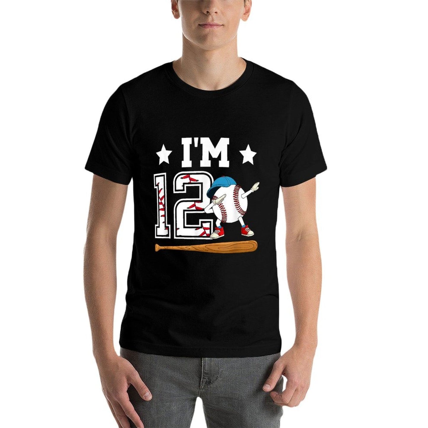 12th Baseball Birthday Twelve Year Old Baseball Player Easy-care T-Shirt