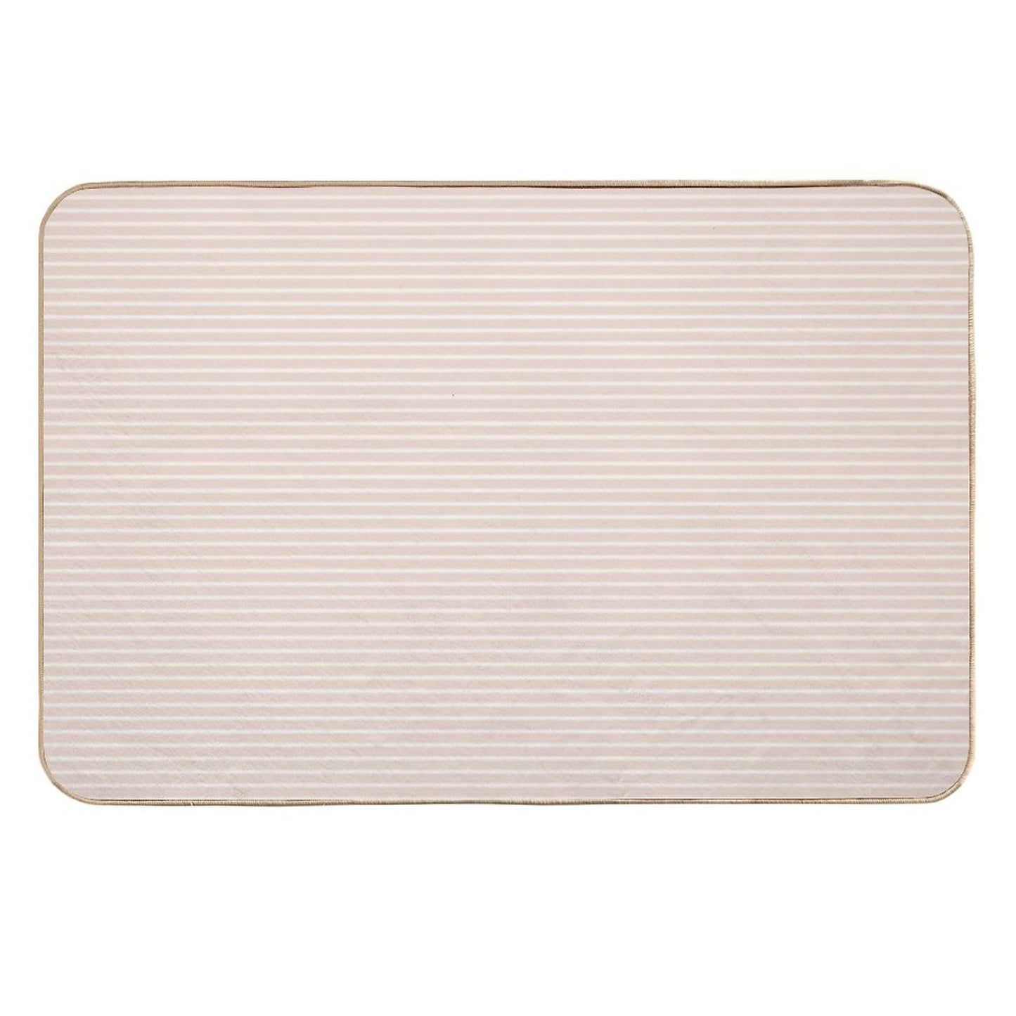 Thick Stripes - Almond Toxin-Free Bath Mat