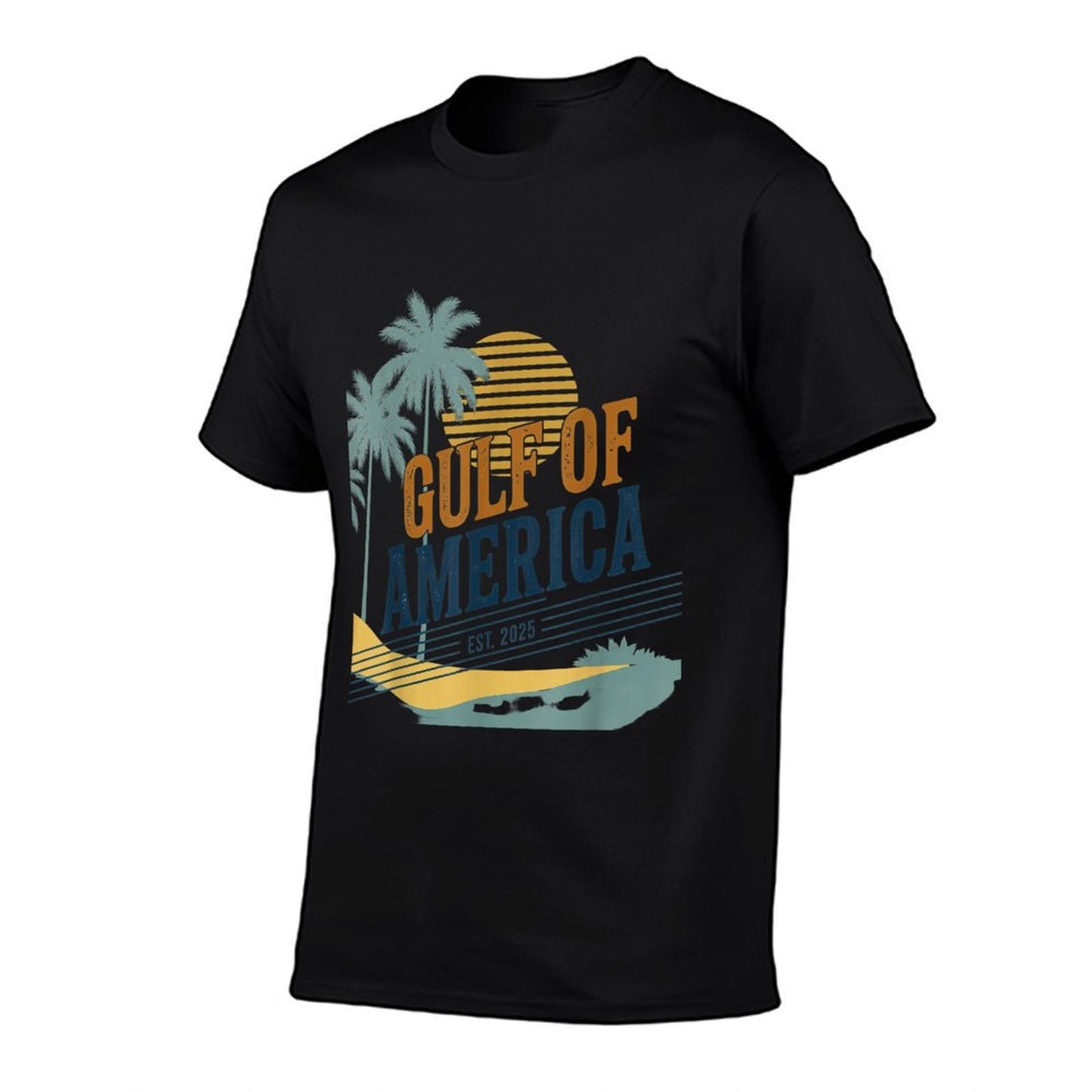 Retro Vintage Gulf Of USA America Est 2025 Gulf Mexico Soft T-Shirt