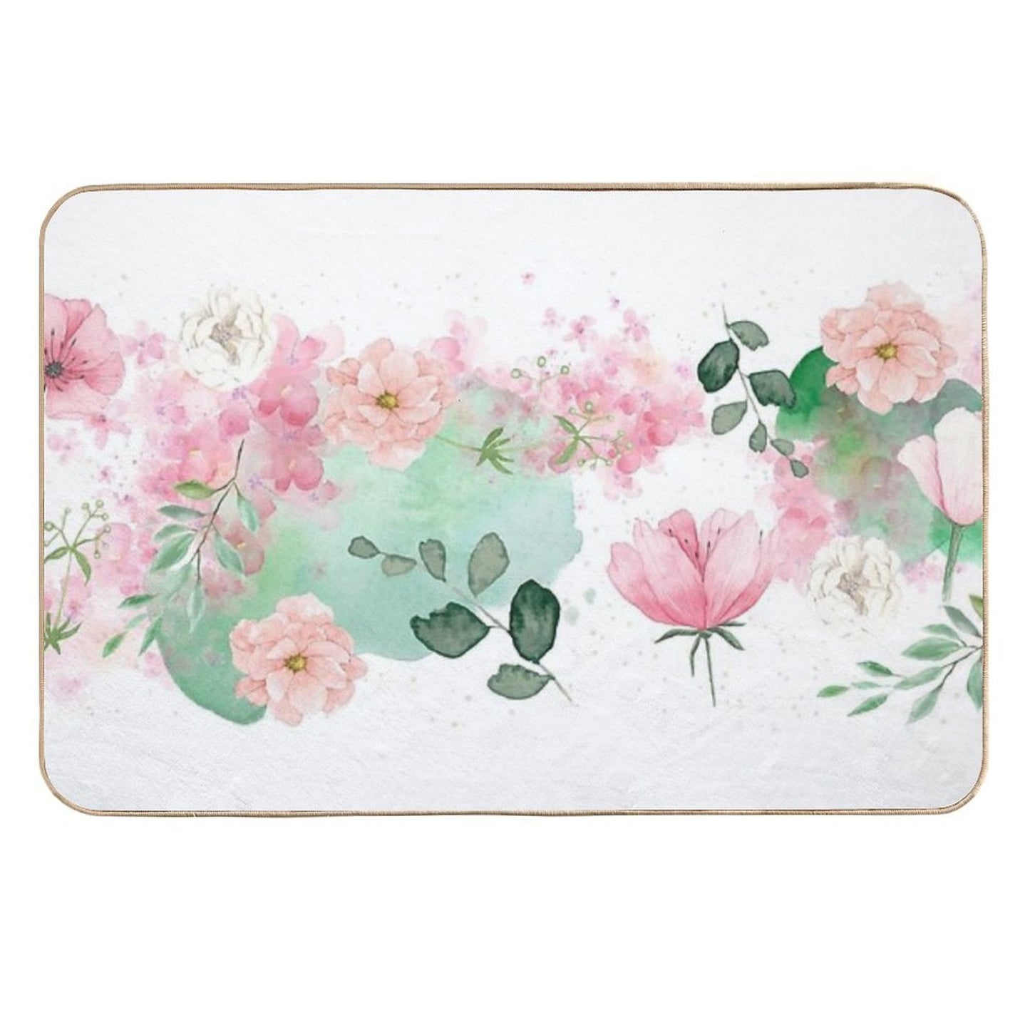 Spring Florals Slip-Resistant Bath Mat