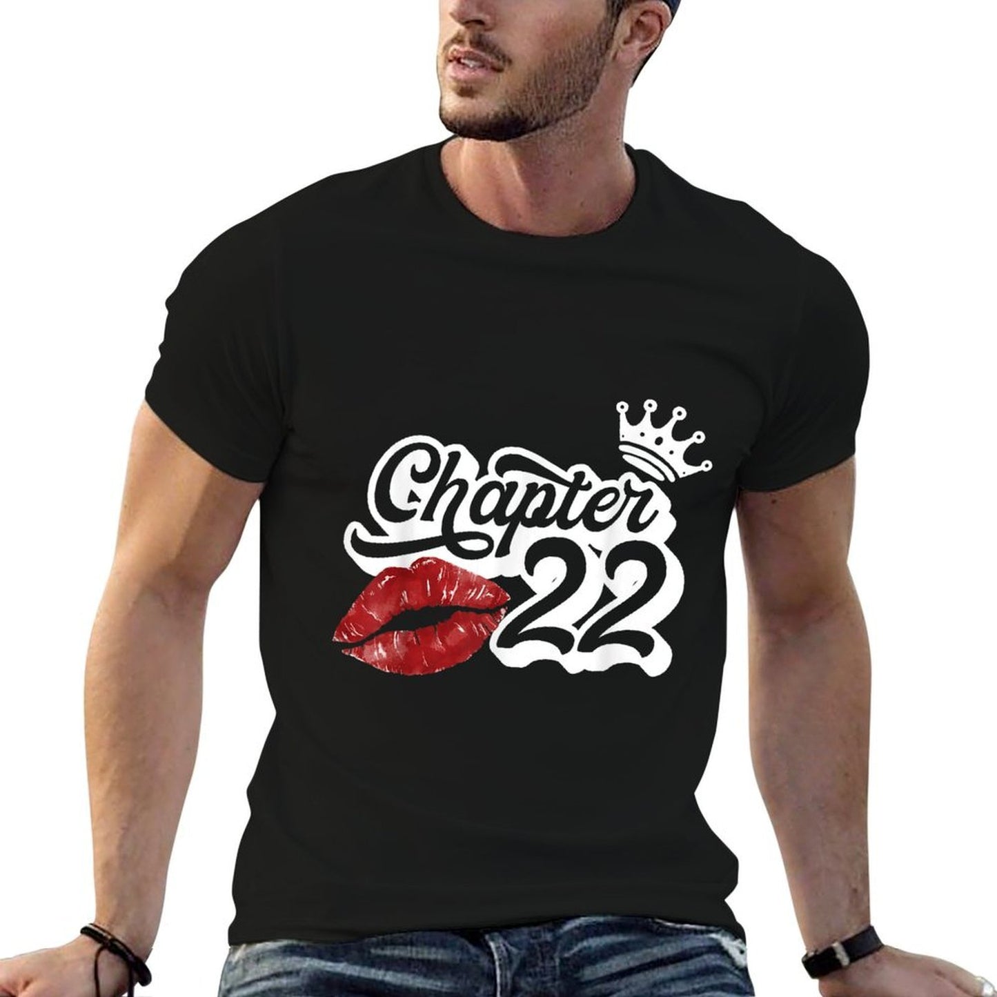 Vintage Chapter 22 Classy Lips Happy Birthday 22 Years Born Breathable T-Shirt